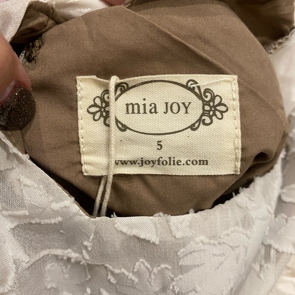 New! Joyfolie Kassia dress in bone white size 4 or 5 - Picture 9 of 11